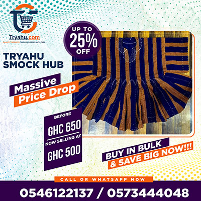 Premium Smocks from Ghana | Handwoven Fugu by Tryahu
